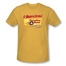 American Graffiti Slim Fit T-shirt Paradise Road Adult Gold Tee Shirt