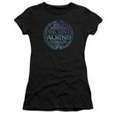 Ancient Aliens Juniors Shirt Symbol Logo Black T-Shirt