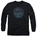 Ancient Aliens Long Sleeve Shirt Symbol Logo Black Tee T-Shirt