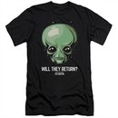 Ancient Aliens Slim Fit Shirt Will They Return Black T-Shirt
