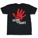 Andre The Giant Shirt Red Handed Black T-Shirt