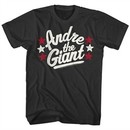 Andre The Giant Shirt Stars Black T-Shirt