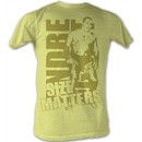 Andre The Giant T-Shirt Size Gold Wrestling Yellow Heather Tee Shirt