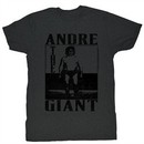 Andre The Giant T-Shirt Wrestling The Giant Black Adult Tee Shirt