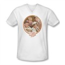 Andy Griffith Shirt Boys Club White Slim Fit V Neck Tee T-Shirt