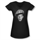Andy Griffith Show Shirt Barney Juniors V Neck Shirt Tee T-Shirt