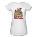 Animal House Juniors T-shirt Movie Poster Art White Tee Shirt