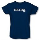 Animal House Ladies T-shirt Movie College Navy Blue Tee Shirt