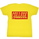 Animal House Shirt College Oby Adult Yellow Tee T-Shirt