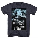 Animal House Shirt Seven Years of College Black Heather T-Shirt