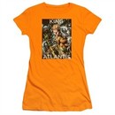 Aquaman Juniors Shirt King Of Atlantis Orange T-Shirt