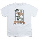 Aquaman Kids Shirt Action Figure White T-Shirt