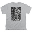 Aquaman Kids Shirt King Of Atlantis Silver T-Shirt