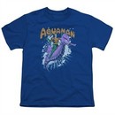 Aquaman Kids Shirt Ride Free Royal Blue T-Shirt