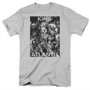 Aquaman Shirt King Of Atlantis Silver T-Shirt