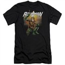 Aquaman Slim Fit Shirt Beach Sunset Black T-Shirt