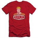 Aquaman Slim Fit Shirt Sign Red T-Shirt