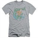 Aquaman Slim Fit Shirt Wave Athletic Heather T-Shirt