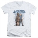 Archer & Armstrong Slim Fit V-Neck Shirt Stare Down White T-Shirt