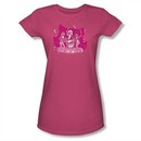 Archie Shirt Juniors Kitty Band Hot Pink T-Shirt