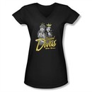 Archie Shirt Juniors V Neck Divas Black T-Shirt