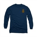 Arkham Knight Shirt Police Badge Long Sleeve Navy Tee T-Shirt