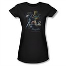 Arkham Origins Shirt Juniors Punch Black T-Shirt