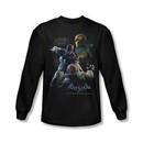 Arkham Origins Shirt Punch Long Sleeve Black Tee T-Shirt