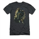 Arkham Origins Shirt Slim Fit Deathstroke Charcoal T-Shirt