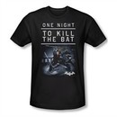Arkham Origins Shirt Slim Fit Kill The Bat Black T-Shirt