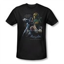 Arkham Origins Shirt Slim Fit Punch Black T-Shirt