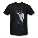 Arkham Origins Shirt Slim Fit V-Neck Black Mask Black T-Shirt