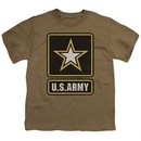 Army Kids Shirt Big Logo Safari Green T-Shirt