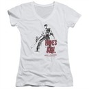 Army Of Darkness Juniors V Neck Shirt Name's Ash White T-Shirt
