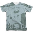 Army Shirt Airborne Poly/Cotton Sublimation T-Shirt Front/Back Print