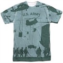 Army Shirt Airborne Sublimation T-Shirt Front/Back Print