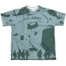 Army Shirt Airborne Sublimation Youth T-Shirt Front/Back Print