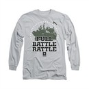 Army Shirt Full Battle Long Sleeve Silver Tee T-Shirt