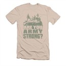 Army Shirt Slim Fit Are You Cream T-Shirt