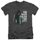 Arrow Shirt Slim Fit V-Neck You Have Failed Charcoal T-Shirt