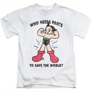 Astro Boy Kids Shirt Who Needs Pants White T-Shirt