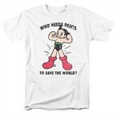 Astro Boy Shirt Who Needs Pants White Tee T-Shirt