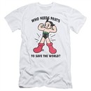 Astro Boy Slim Fit Shirt Who Needs Pants White T-Shirt