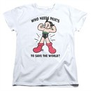 Astro Boy Womens Shirt Who Needs Pants White T-Shirt
