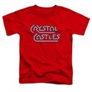 Atari Kids Shirt Crystal Castles Logo Red T-Shirt