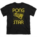 Atari Kids Shirt Pong Star Black T-Shirt