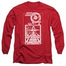Atari Long Sleeve Shirt Lift Off Red Tee T-Shirt