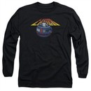 Atari Long Sleeve Shirt Lunar Globe Black Tee T-Shirt
