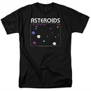 Atari Shirt Asteroids Screen Black T-Shirt
