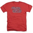 Atari Shirt Crystal Castles Logo Heather Red T-Shirt